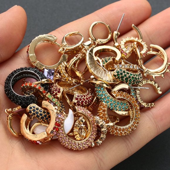 Bohemian Crystal Ear Cuff Earring - Picture 11 of 16